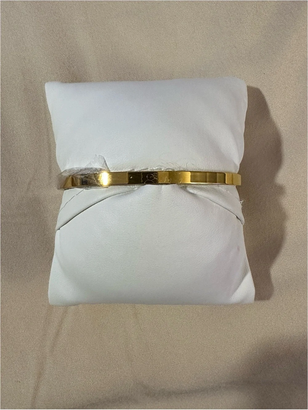 BRAND NEW Atterri Gold Tone Cubic Zirconia Hinged Bangle Bracelet